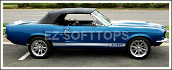 1967 Thru 1968 Ford Mustang Convertible Top With A Plastic Window