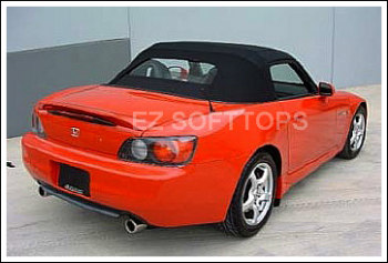 Fits Honda S2000 Convertible Top With Heated Glass Window Black Twillweave 2002-2009 