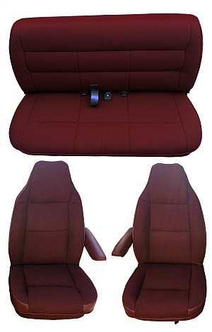 1989 Thru 1993 Dodge Ramcharger Front Buckets Rear Bench Upholstery - 1989 Dodge Ram Bench Seat Cover